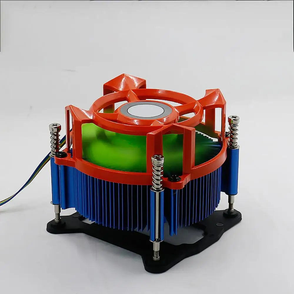 Небольшой вентилятор для охлаждения ЦПУ немой компьютер радиатора Покрытие