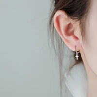 fashion simple cross earrings korean charm womens earrings casual party daily matching jewelry wedding earrings birthday gift