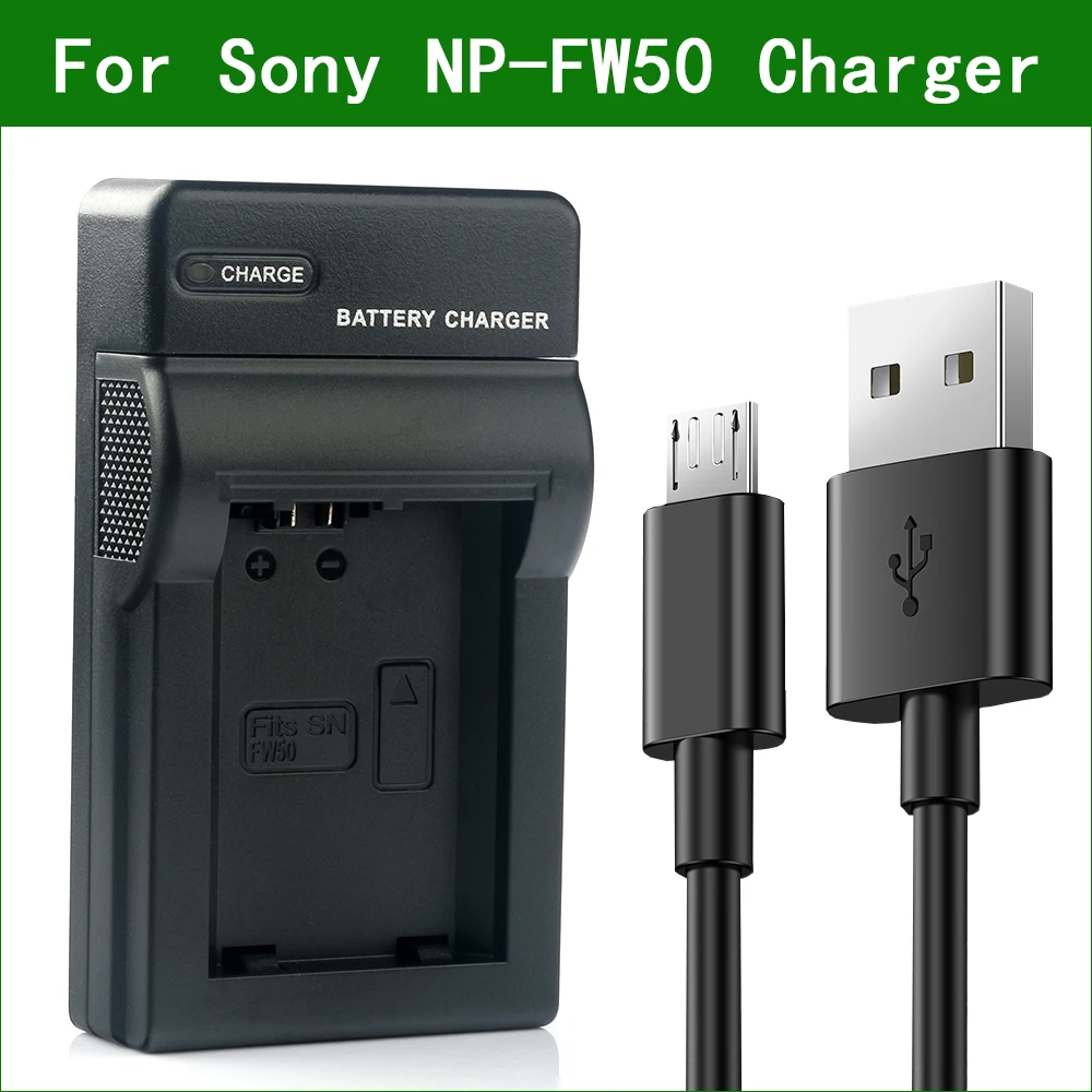 LANFULANG NP FW50 Micro USB зарядное устройство для Sony SLT A33 A35 A37 A55 NEX 7 6 C3 5 F3 3|battery charger|charger forusb
