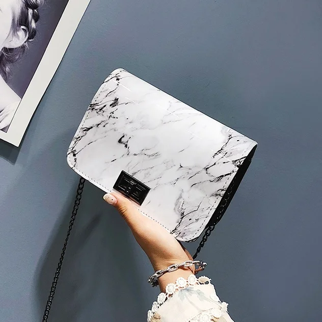 Блестящая кожаная сумка на плечо шикарная цепочка женские летние сумки с