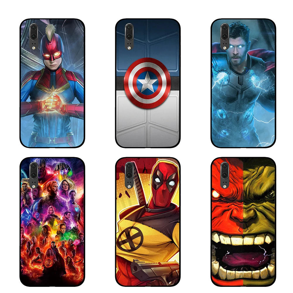 Для логотипа Marvel Роскошные Чехлы для huawei P30 P20 P10 mate 10 20 Pro Lite | Мобильные телефоны и