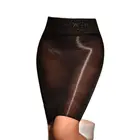 Масляная блестящая кружевная нейлоновая юбка-карандаш с завышенной талией, сексуальная прозрачная обтягивающая юбка мини-юбки