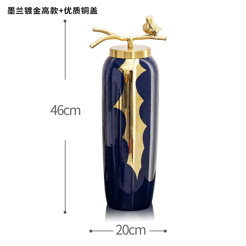 

Vases Ornaments Simple Living Room Creative Modern Luxury Style Flower Vase Jingdezhen Ceramics Decoration Home