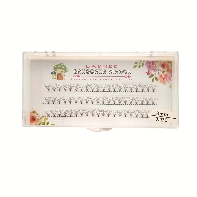 

1box big capacity 120 bundles 6D Eyelash Extensions 0.07mm Thickness true Mink Strip Eyelashes Individual Lashes Natural Style