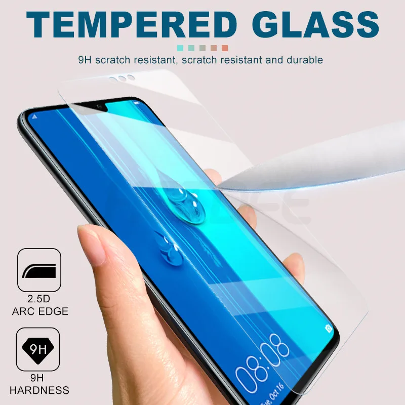 3 шт. закаленное стекло для Huawei Y9 Y7 Y6 Prime 2018 2019 Pro защита экрана Y9S Y8S Y8P Y7S Y7P Y6S Y6P