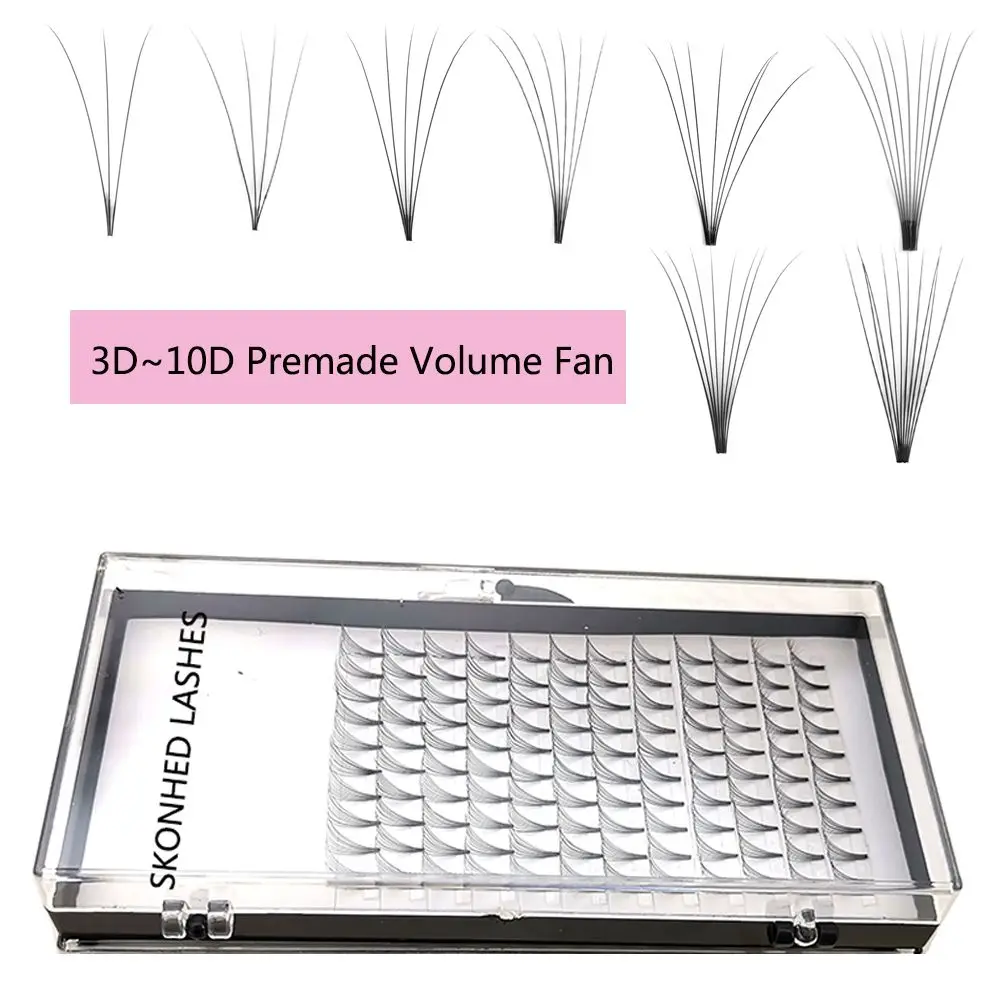 Semi Permanent 007 Thickness Natural Long Premade Volume Fans False Eyelashes Synthetic Hair Extension | Красота и здоровье