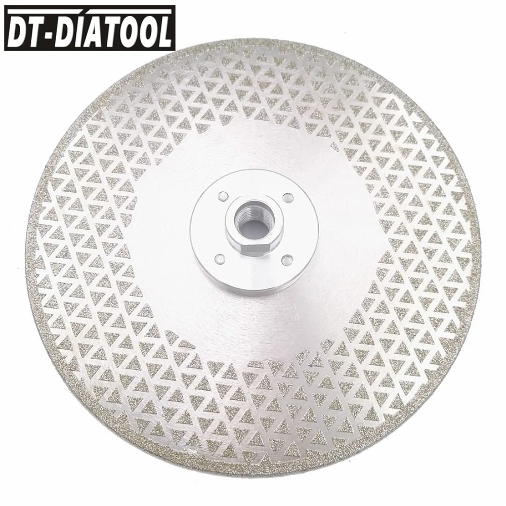 DT-DIATOOL 1 шт. 4," /5"/" /9" двусторонний алмазный отрезной диск с электролитическим покрытием и шлифовальный диск гранит мраморный диск круглопильного станка камнерезный диск