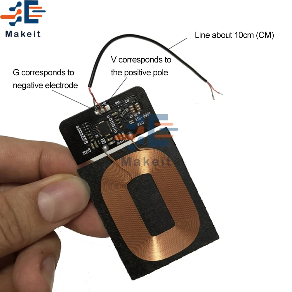 Модернизированное мини-зарядное устройство TI BQ51013 стандарта Qi модуль приемника
