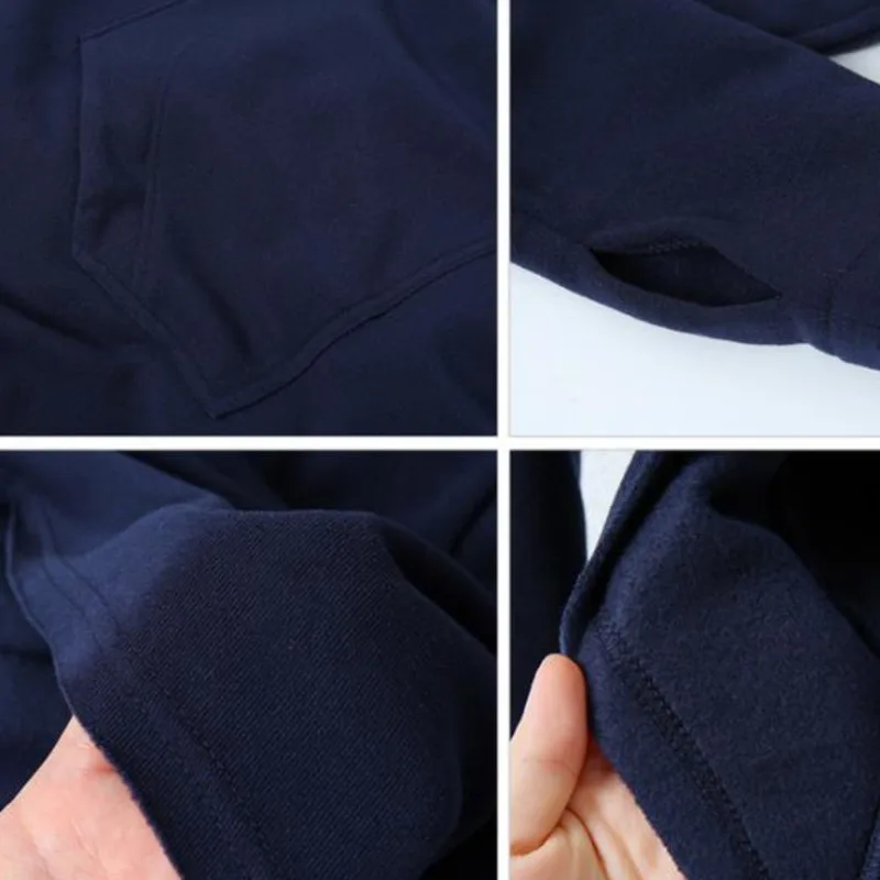 

Autumn Winter Hoodies Womens Long Sleeve Irregular European American Style Blue Loose Fashion Pullover Chic Oversized Clothes