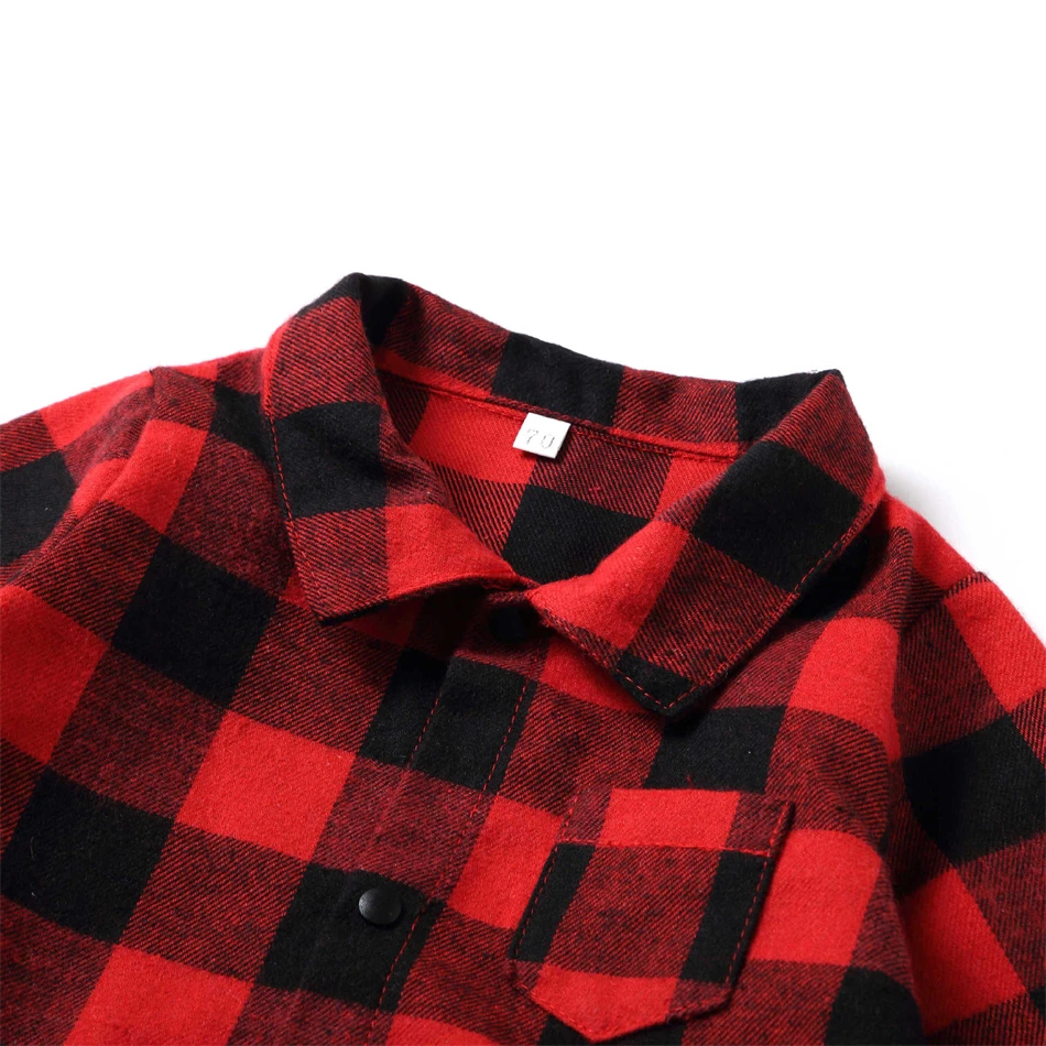 Christmas Family Set Plaid Mother Daughter Matching Dresses Long Sleeve Mom Baby Mommy and Me Clothes Autumn Women & Girls Dress