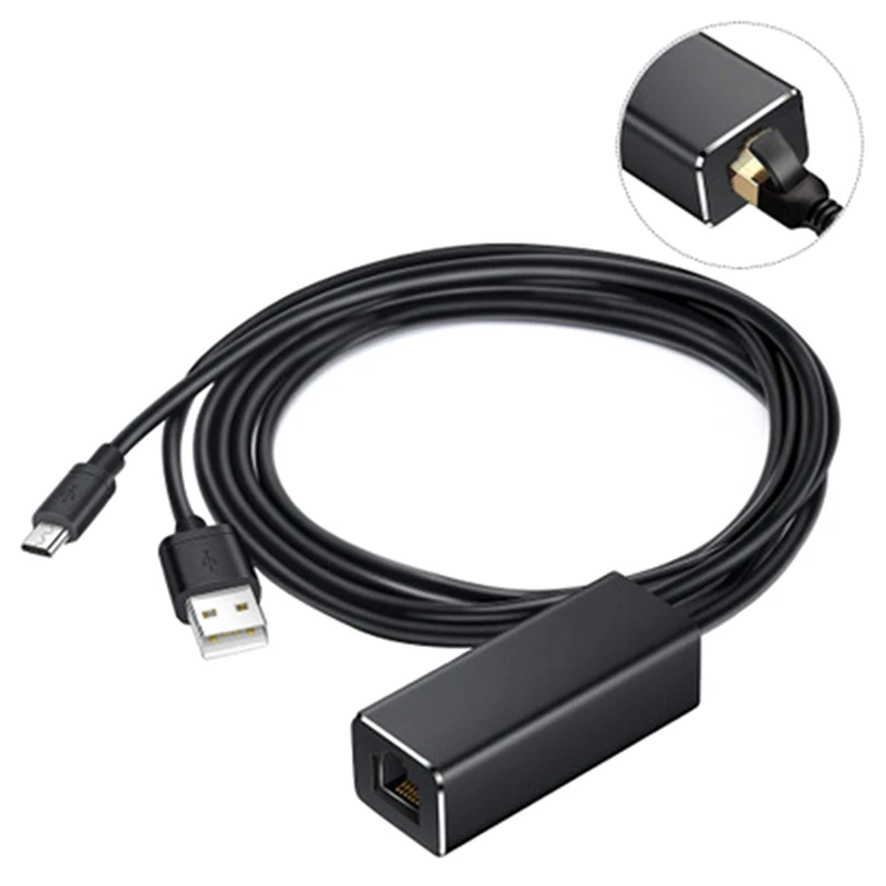 Адаптер Micro USB для Ethernet RJ45 декор игр домашний телевизор ТВ приставки 480 Мбит/с
