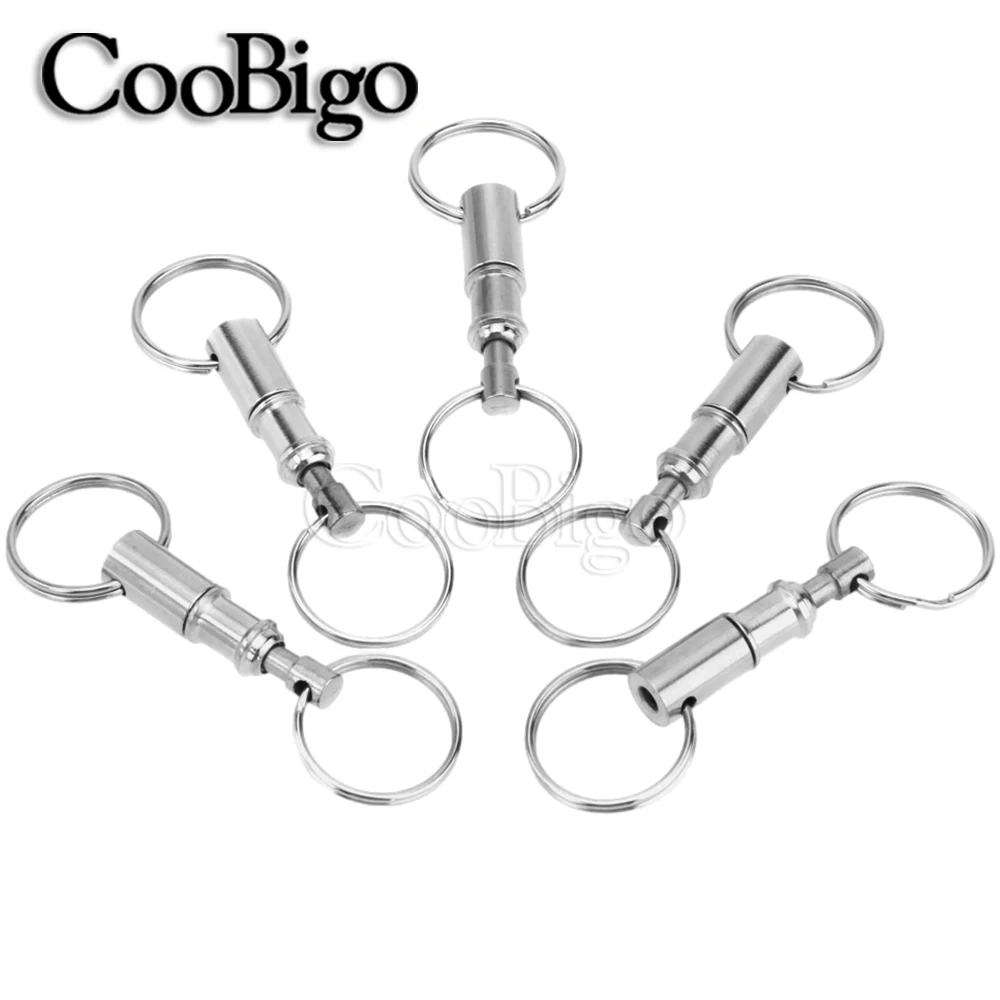 Растащить брелки для ключей брелок Quick Release оснастки замок из двух Отделяемых