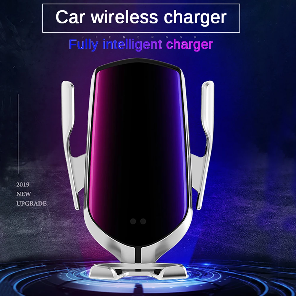 car mobile phone holder automatic clamping wireless charger air vent mount stand bracket rack automobiles parts free global shipping