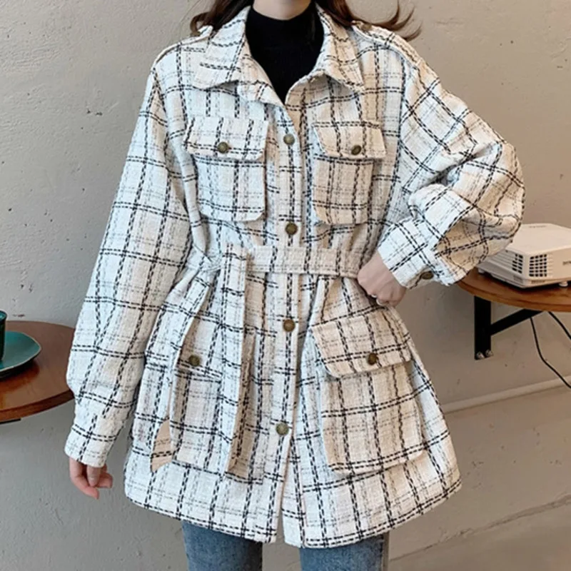 

Xiaoxiang Gentle Style Tweed Coat Women's Autumn and Winter 2021 New French Style Woolen Coat