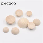 Полукруглые деревянные бусины натурального цвета, поделки сделай сам, инструменты для ювелирных изделий, свободные бусины Hemu на заказ, украшения для дома, аксессуары для детских игрушек