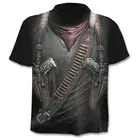 Новинка, Мужская футболка Cloudstyle собственного дизайна 2020 года, футболка с 3D рисунком оружия, воина, топы с принтом ножа в стиле Харадзюку, футболка с коротким рукавом для фитнеса