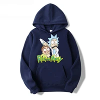 2022autumn and winter hot print rick and moti sweatshirt mens anime hoodie funny hooded long sleeve casual top rick morti