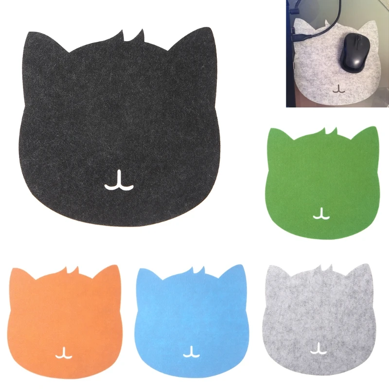 

2021 New Universal Thicken Mouse Pad Felt Cloth 200x200x3mm Cute Cat Mouse Pad Mat