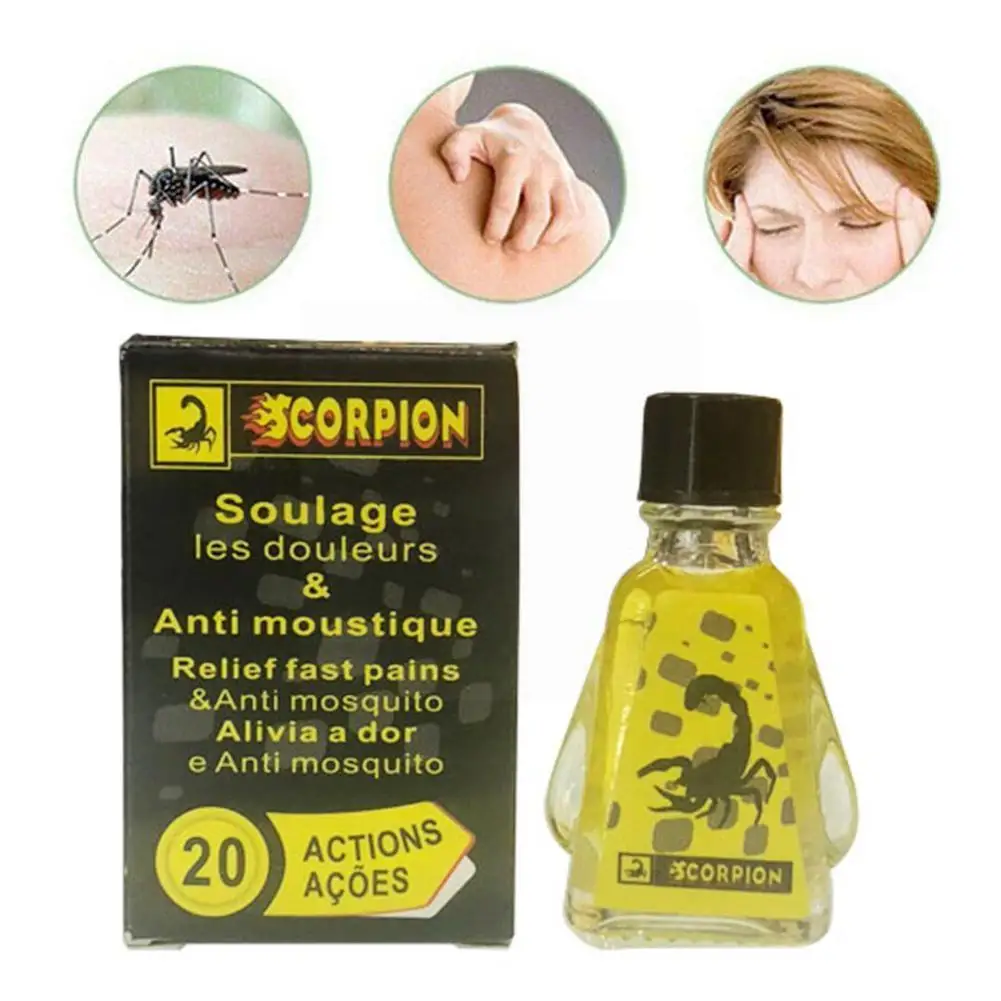 

Scorpion Venom Refreshing Oil For Headache Dizziness Oil Medicinal Fengyoujing Balm Itching Tiger Relieve Plaster Essential P3K4