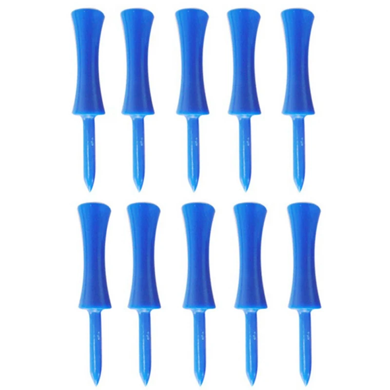 10 шт. в упаковке Принт по Пластик высота Управление синий Ти Для Гольфа