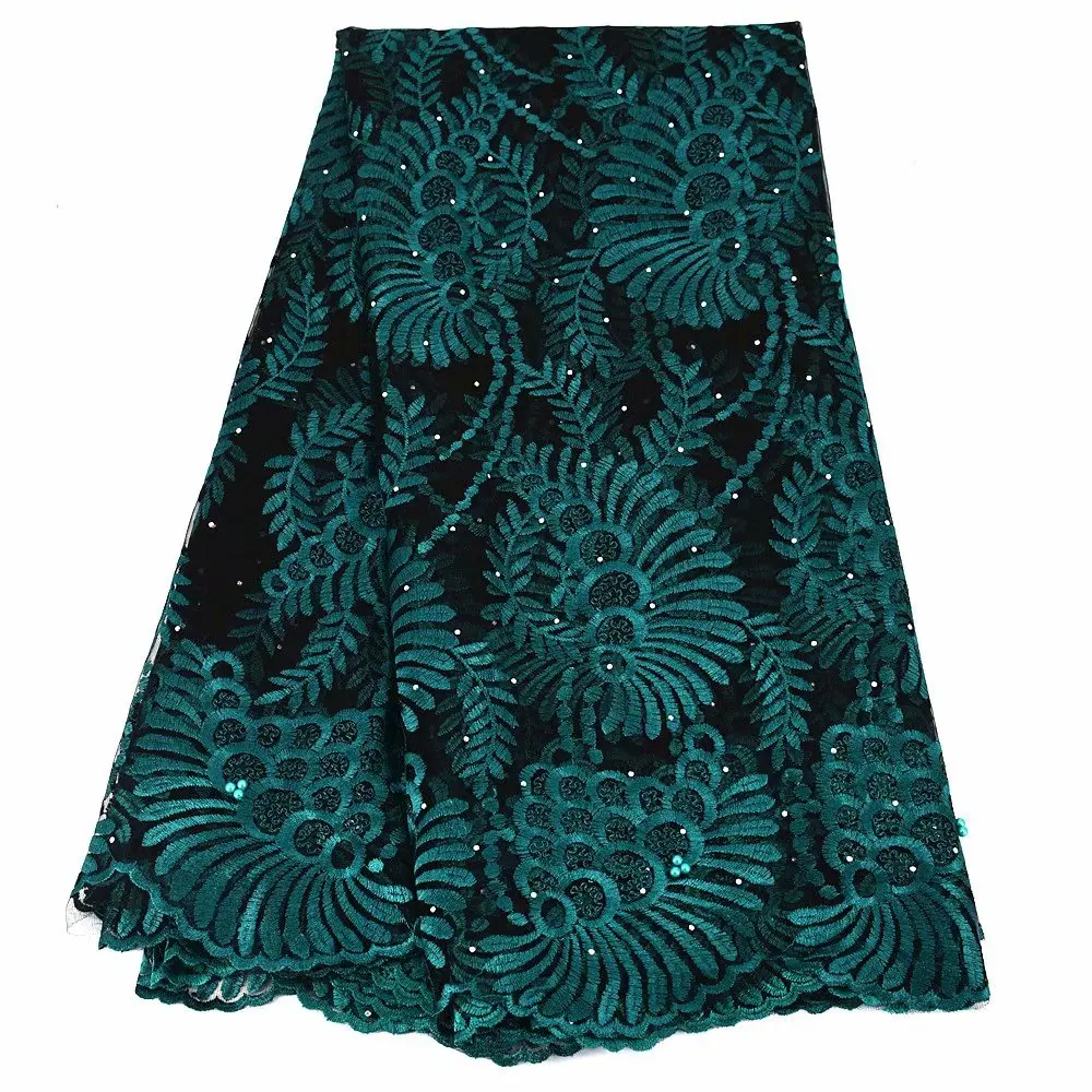 

Purple Color Africa French Net Lace Fabric Stones High Quality Nigeria Embroidery Mesh Tulle Materials For Wedding Party 5 Yards