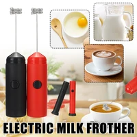 13000rpm rotate speed handheld milk frother redblack powerful electric frother whisk for coffee cappuccino creamer egg beater