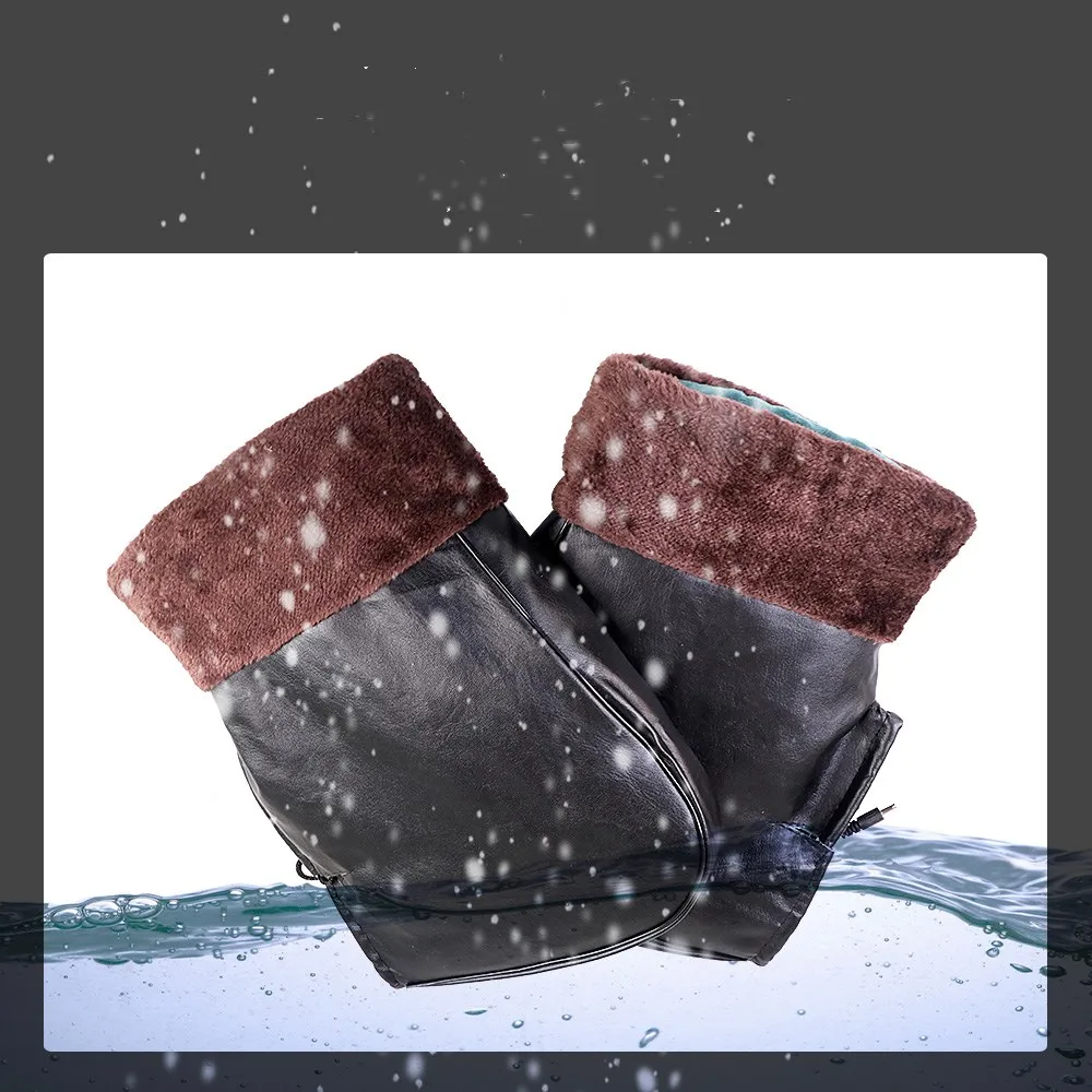 

Electric Car Heating Handle Cover Motorcycle Electric Heating Handle Cover Heating Handle Battery Car Charging Winter Warm Plush