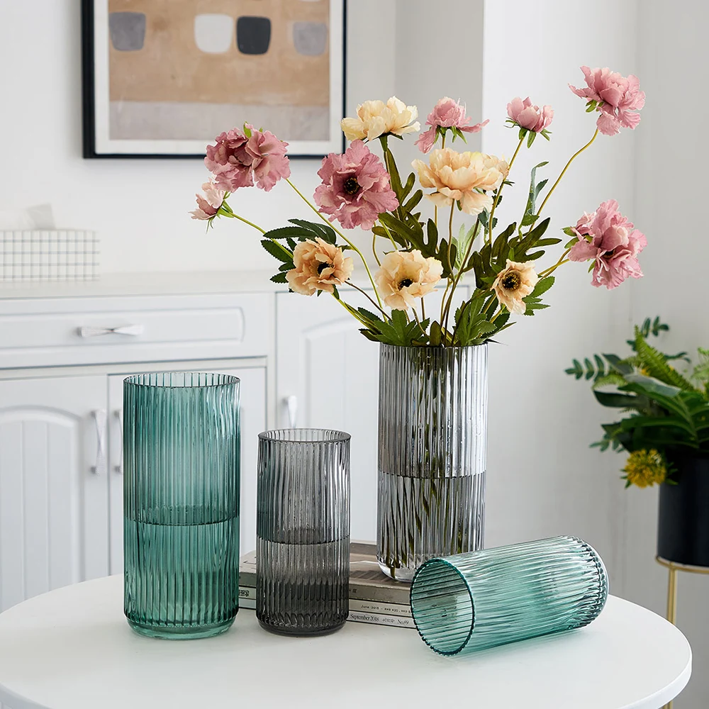 

Ваза Стеклянная прозрачная, для гостиной, спальни, офиса, кофейни