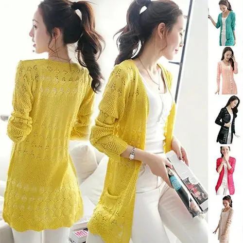 

Кардиган женский вязаный однотонный, с длинным рукавом, теплый