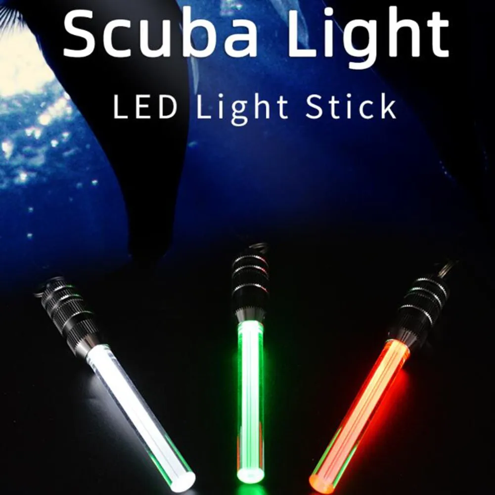 

LED Underwater Submersible Fishing Light Scuba Diving Safety Signal SMB Elephant Pull Light Marker Torch Powersupply 50 Hours
