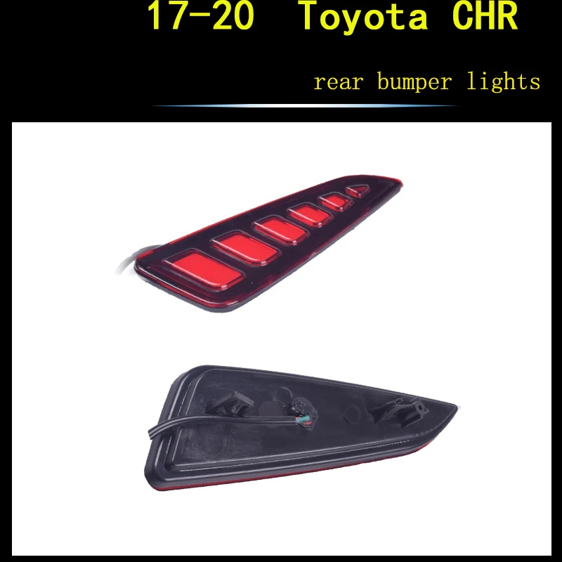 ECAHAYAKU 1 пара Новый задний бампер светильник для Toyota CHR C HR 2017 2018 2019 Светодиодный