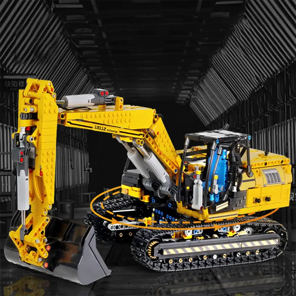 RCtown 1830 шт RC экскаватор электрический трек автомобиль 2 в 1 строительные блоки