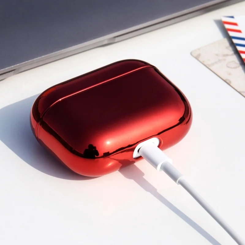 Чехол для Airpods Pro 2 1 чехол наушников с гальваническим покрытием Air Pods Aipods 3 защитный
