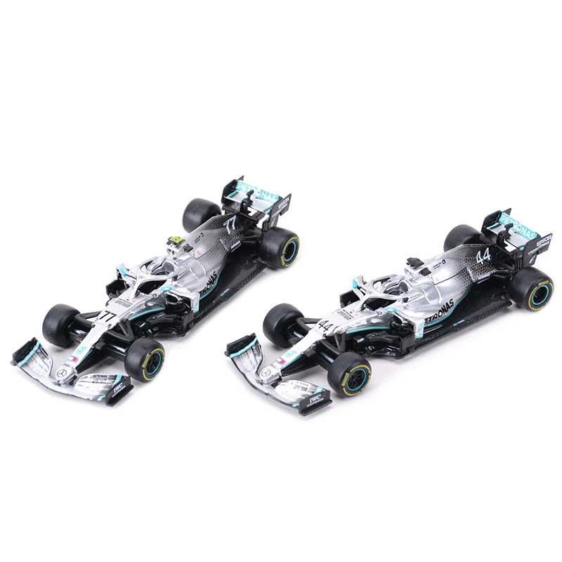 Bburago 1:43 2019 W10 #77 #44 W07 #6 F1 гоночная Формула автомобиль статическая имитация литая