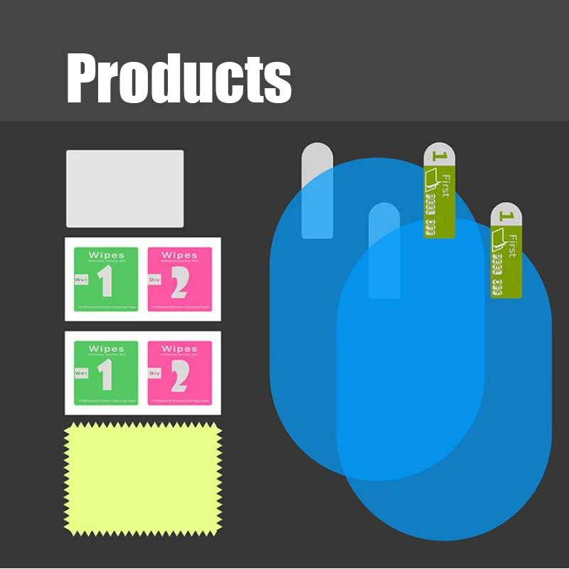 Зеркальная защитная пленка заднего вида для автомобиля 2 шт. прозрачная зеркала