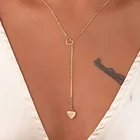 Медная подвеска в форме сердца персика, регулируемое ожерелье с вакуумным покрытием, не вызывает аллергии, не выцветает, подарок для женщин и девушек