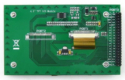 4.3 inch Resistive Touch LCD Module 24Bit Parallel Interface 480*272(Without Touch Controller