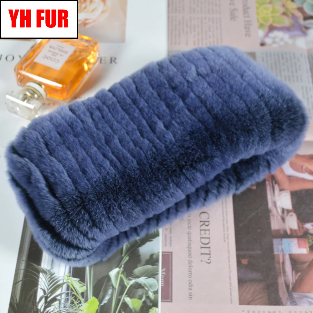 2020 зимний женский натуральный Рекс кроличий меховой шарф Теплый Хорошие