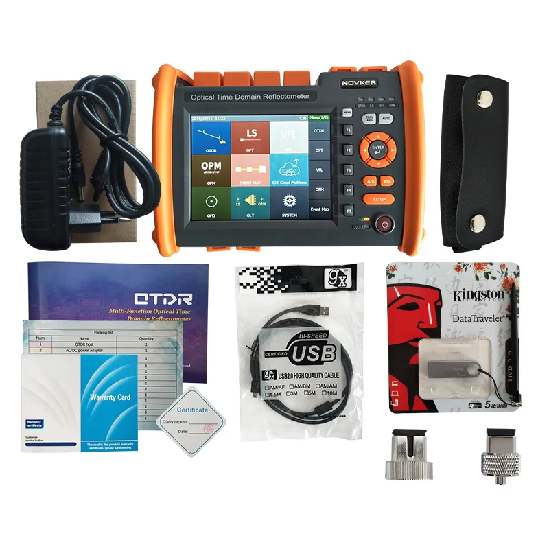 NK5600 Fiber Optical OTDR 1310/1550nm 32/30DB SM Optic Fiber OTDR Tester With VFL OPM Light Source Function