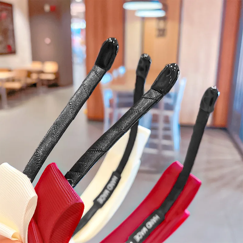 

Korean Bowknot Hairband For Women New Fashion Sweet Knot Solid Color Headbands Girls Simple Wash Face Hair Accessories Headdress