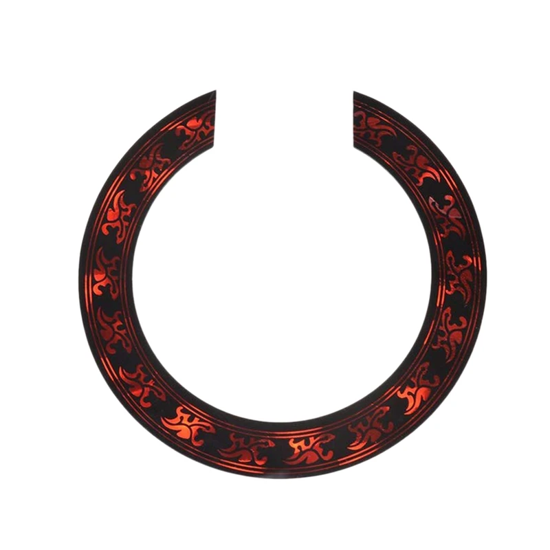 1 шт. Soundhole розетка Наклейка с красным узором для акустической классической