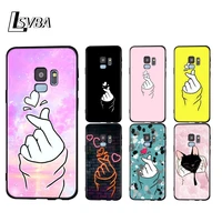 silicone cover kpop hand love for samsung galaxy a9 a8 a7 a6 a6s a8s plus a5 a3 star 2018 2017 2016 phone case