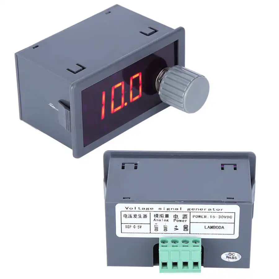 Симулятор генератора напряжения с цифровым дисплеем аналоговый источник