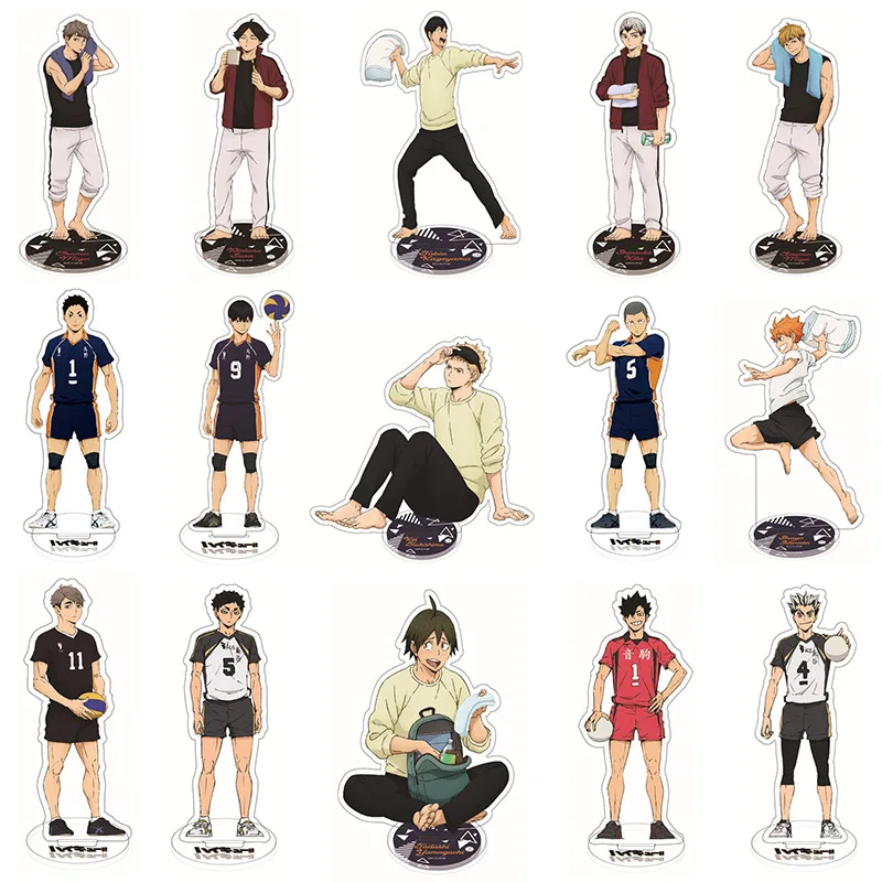 15 см Haikyuu рисунок акриловая модель на подставке игрушки Хината Shoyo кагеяма Tsukishima