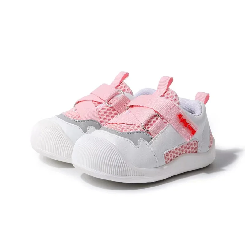 

Spring New Children's Shoes Baby Baby Toddler Soft Bottom Non-slip Boys and Girls Mesh Breathable Velcro Fashion Kids Shoes CS82