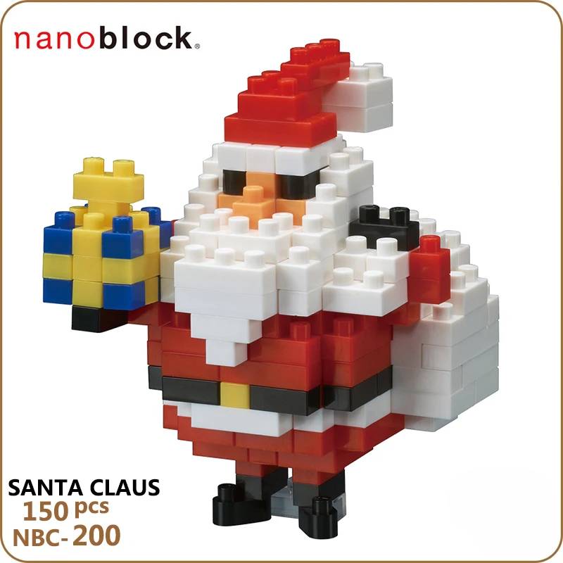 Nano Block Santa Claus nbc-200 NANOBLOCK Small grain miniature diamond building block adult construction toy NBC-200 | Игрушки и хобби
