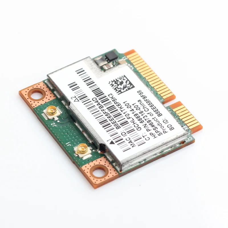 Двухдиапазонная беспроводная карта Broadcom BCM943228HMB 802.11a/b/g/n 300 Мбит/с Wifi Bluetooth 4,0 половинная мини pci-e ноутбук Wlan 2,4 ГГц 5 ГГц
