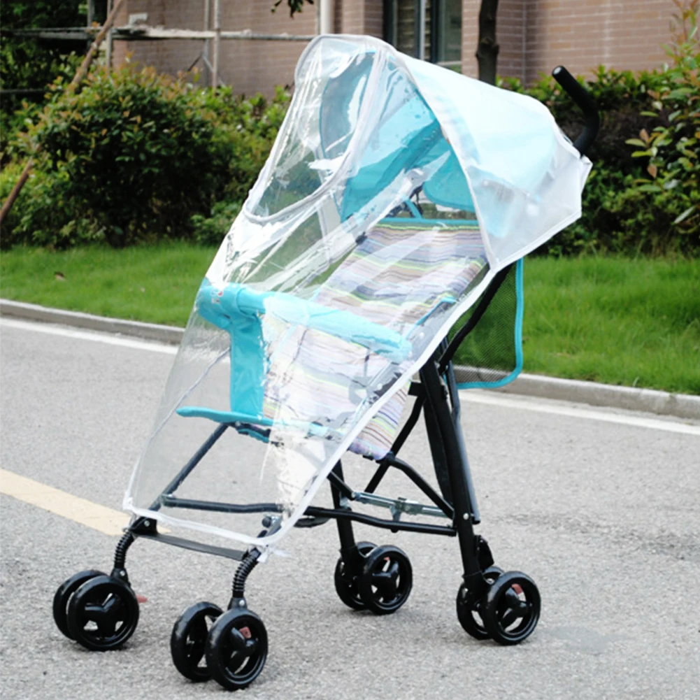 

Transparent Infant Stroller Rain Cover Waterproof Windscreen Wheelchair EVA Creative Foldable Baby Stroller Rain Cover