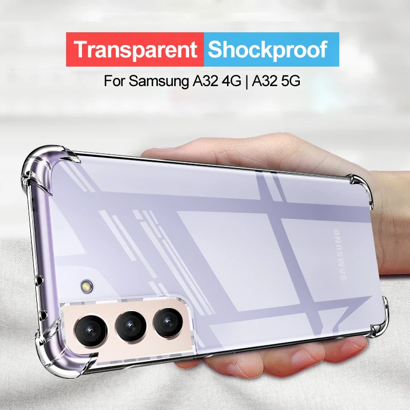 Чехол для Samsung Galaxy S21 + S20 FE S10 S9 S30 тонкий прозрачный чехол Note20 ультра A21S A70 A50 A20 A10 71 A51 A42 A12 A52 72 5G - изображение