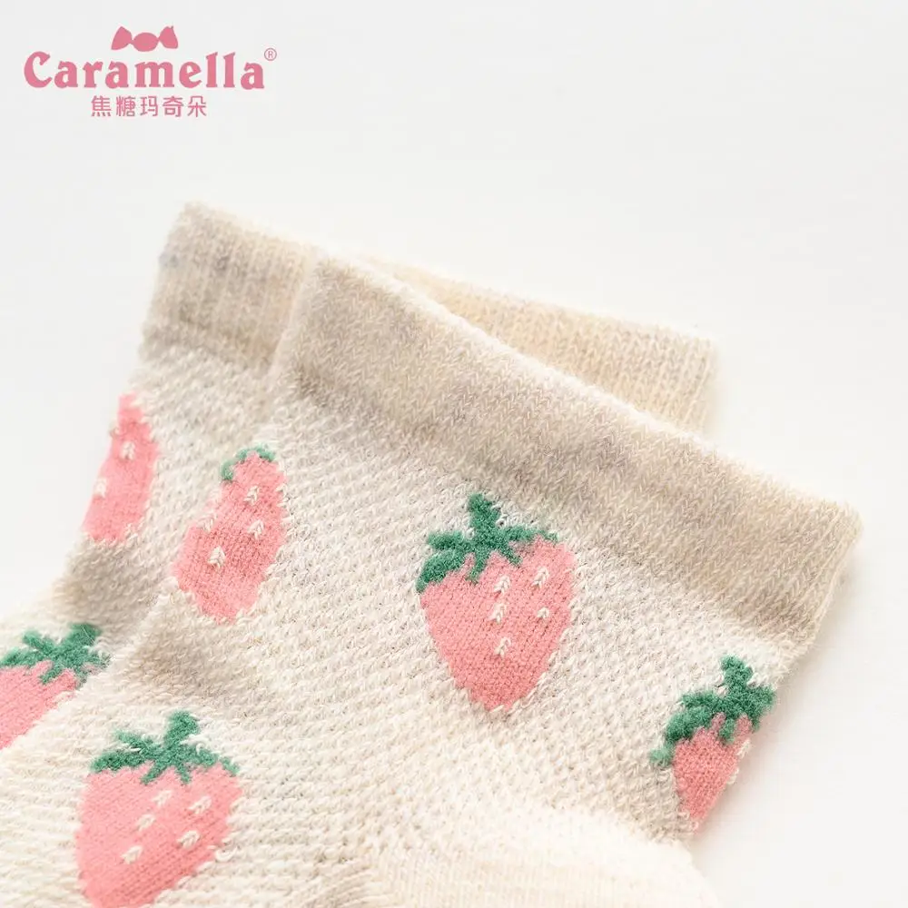 Caramella/Детские носки для девочек хлопковые дышащие сетчатые весны и лета милые с